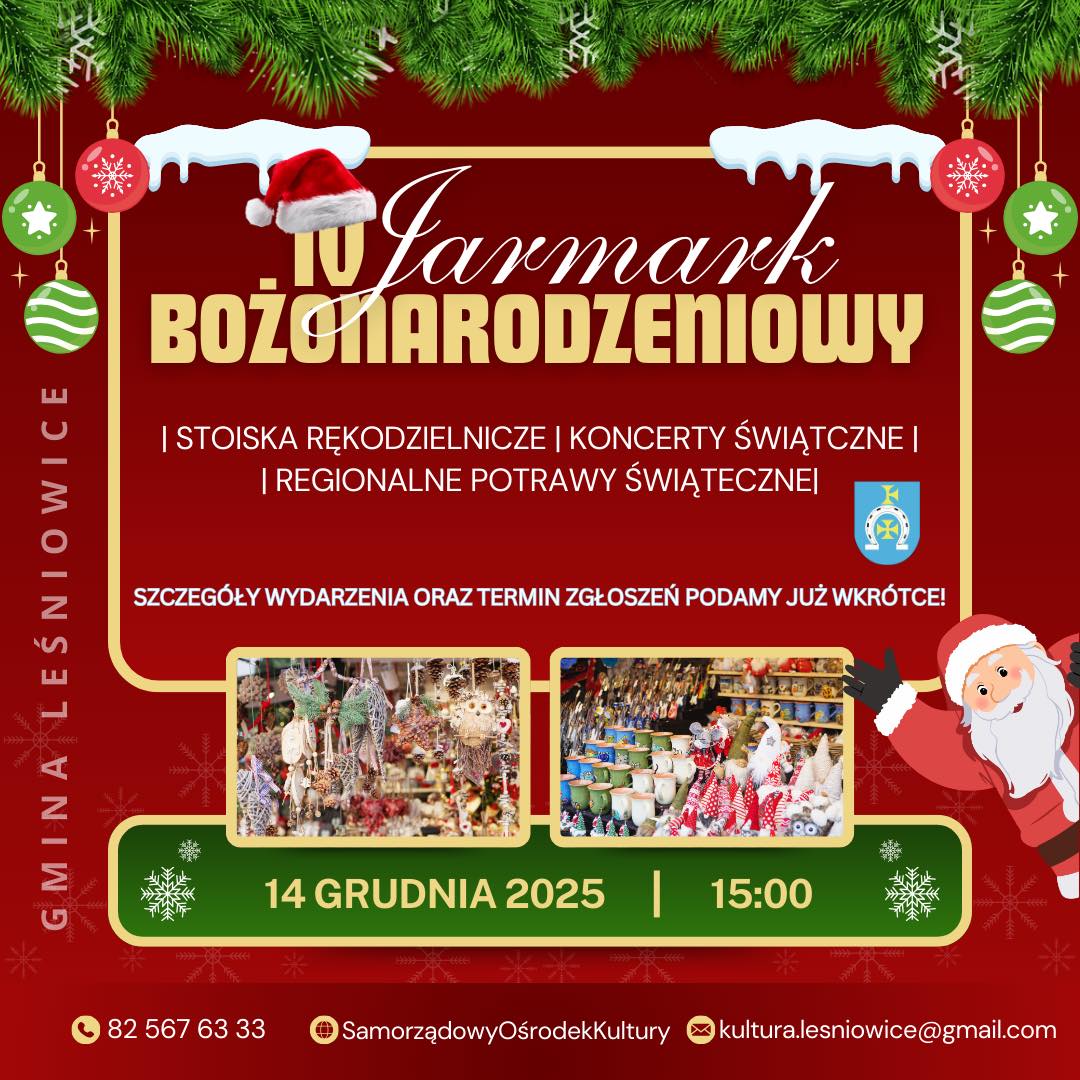 2025 12 14 Jarmark Bozonarodzeniowy Lesniowice